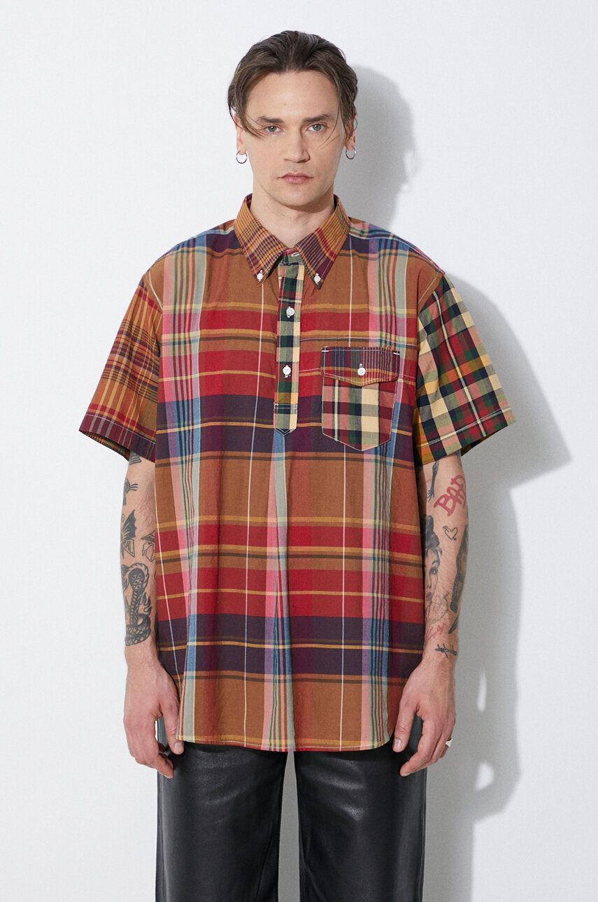 Skjorte Engineered Garments Engineered Garments Popover BD Relaxed Fit Button-Down Shirt Flerfarvet | OR013.ES060, 0