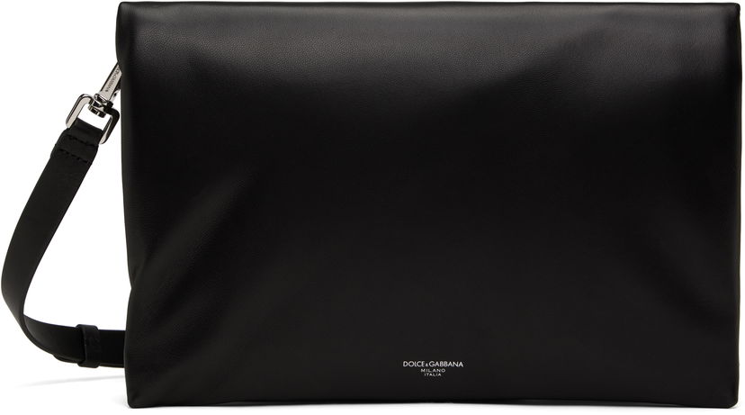 Skuldertaske Dolce & Gabbana Dolce&Gabbana Nappa Leather Crossbody Bag Sort | BM3075AF984