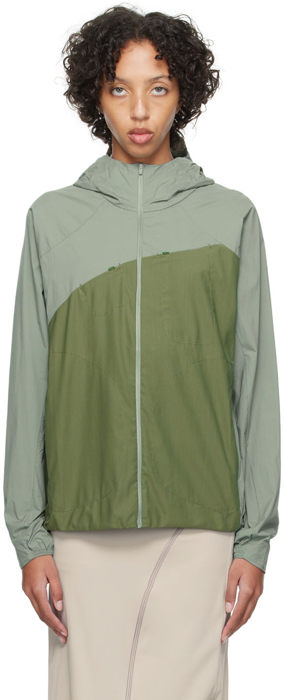 Vindjakke Post Archive Faction (PAF) Paneled Zip-Up Hooded Jacket Grøn | 5.1 OTC-G, 0