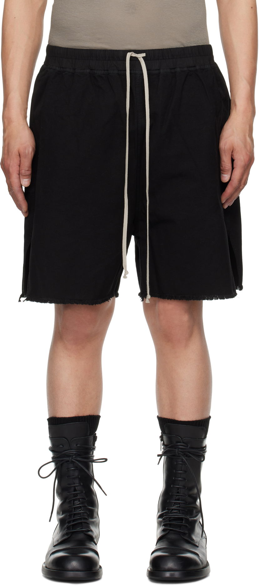 Shorts Rick Owens DRKSHDW Hollywood Long Boxers Shorts Sort | DU01E3383 CVS