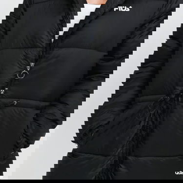 Puffer jakke FILA Long Hooded Puffer Jacket Sort | 688932 002, 3