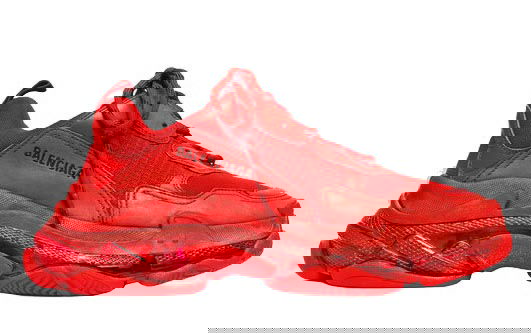 Sneakers og sko Balenciaga Triple S Red Clear Sole Rød | 541624W09O16500/541624W2CE16500, 0
