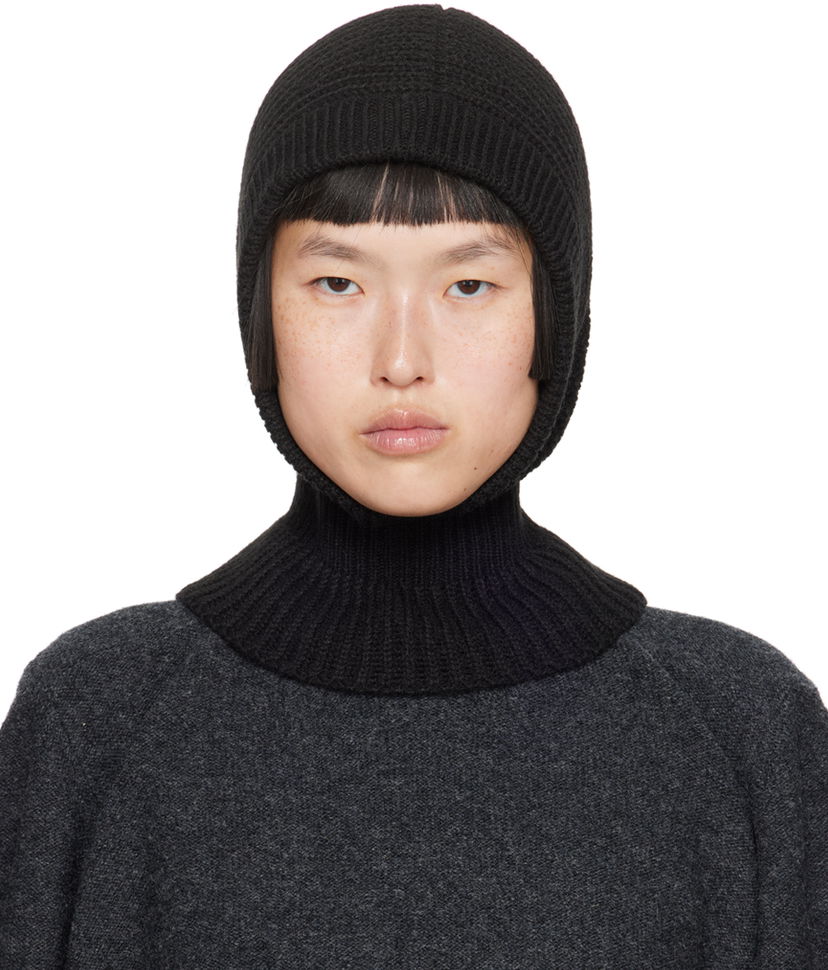 Beanie LEMAIRE Lemaire Rib Knit Hood Sort | AC1089 LK121