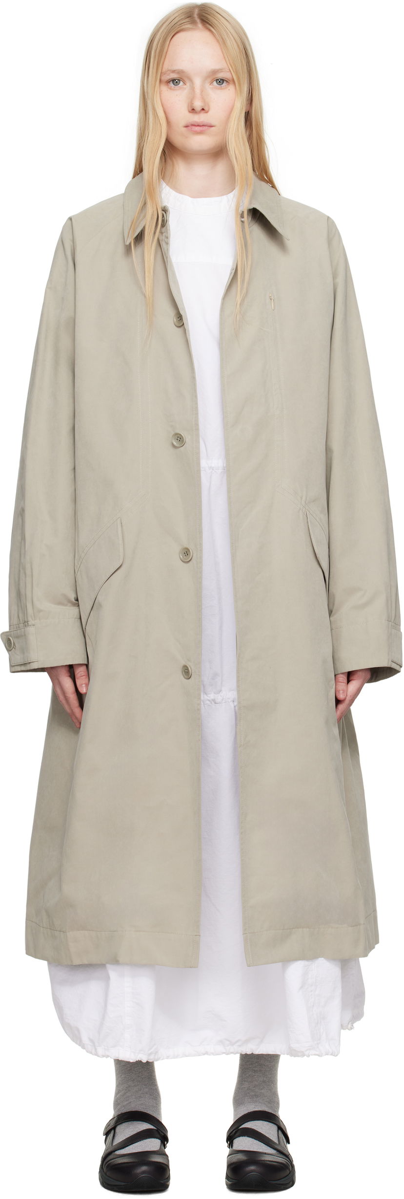 Trenchcoat YMC YMC Tyrell Trench Coat Beige | Q0YAA