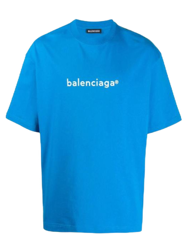 T-shirt Balenciaga New Copyright Medium Fit T-shirt Blå | 612966-TIV54-7560