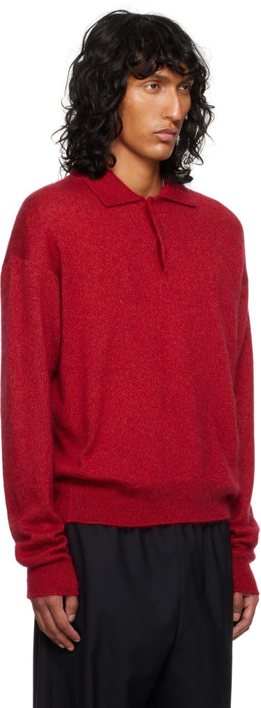Sweater The Row Gere Knit Polo Sweater Rød | 625-Y872, 1