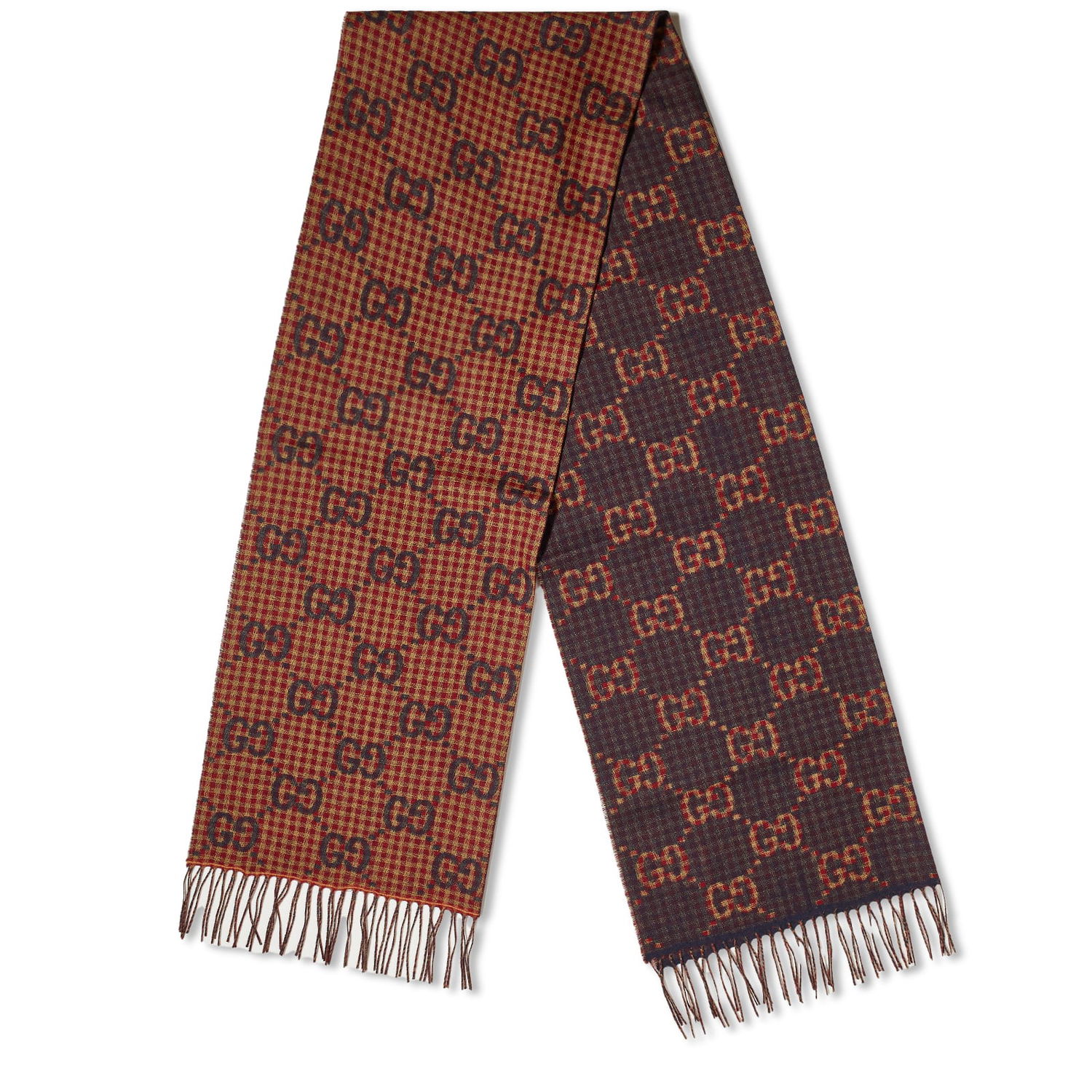 Tørklæde Gucci GG Poule Scarf Rød | 765622-4G200-6478, 0