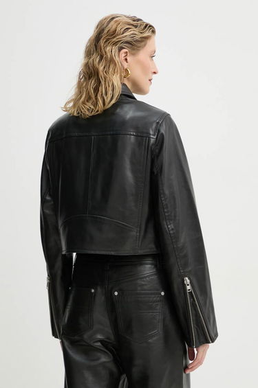 Jakke STAND STUDIO Stand Studio Brooke Cropped Leather Jacket Sort | 66384.7750, 2