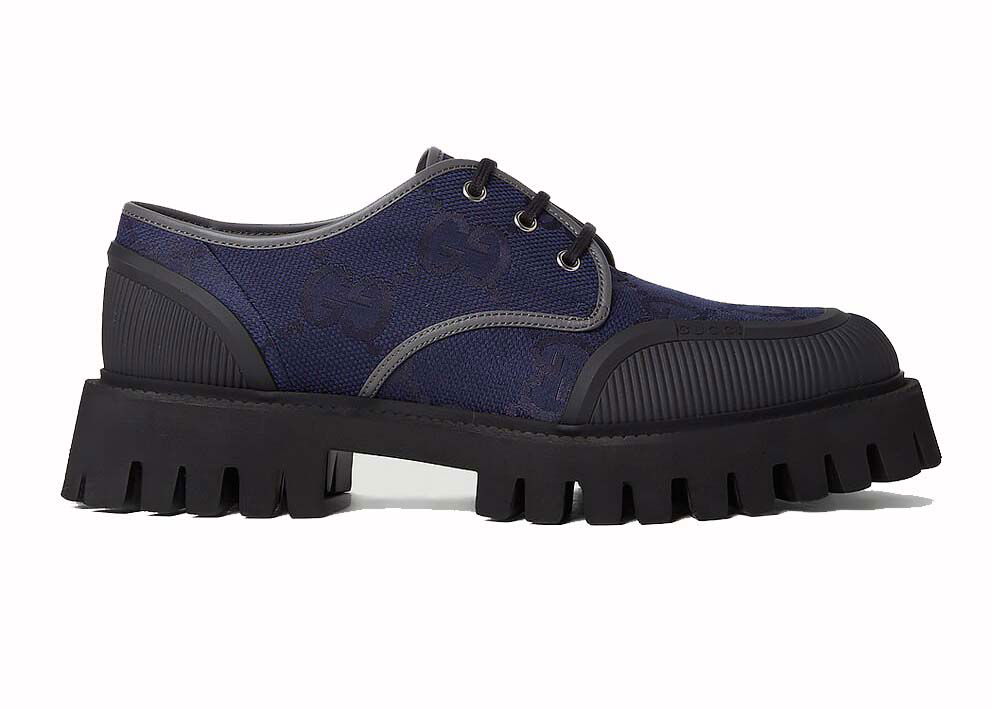 Sneakers og sko Gucci GG Laced-up Shoes Navy Sort | 699552 UKOF0 4549, 0