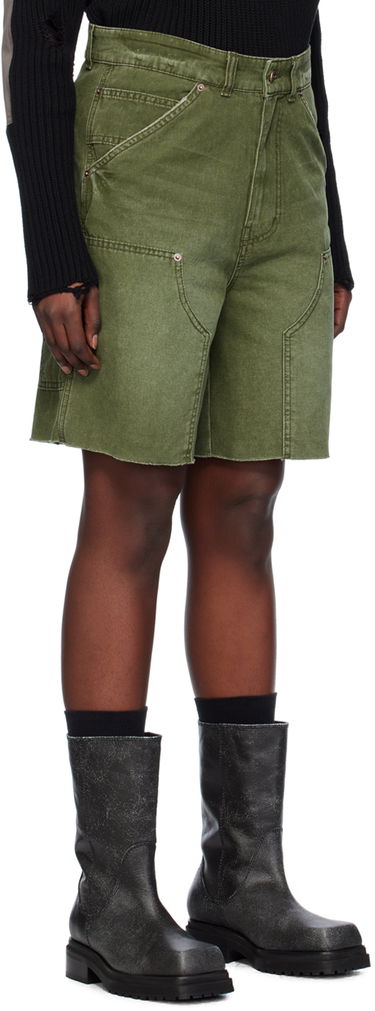 Shorts We11done Faded Denim Shorts Grøn | WD-DP0-24-379-M-KK, 1