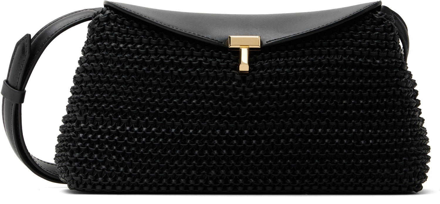 Skuldertaske TOTEME TOTEME T-Lock Woven Leather Clutch Bag Sort | 252-WAL950-LE0134, 0