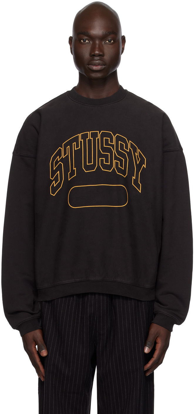 Sweater Stüssy Oversized Sweatshirt Sort | 118536, 0