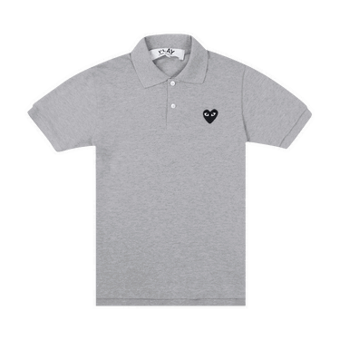 Polo skjorte Comme des Garçons PLAY Black Emblem Polo Shirt Grå | AZ T078 051 1, 0