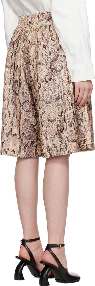 Shorts Dries Van Noten Dries Van Noten Sequinned Shorts Beige | 251-010942-1483, 2