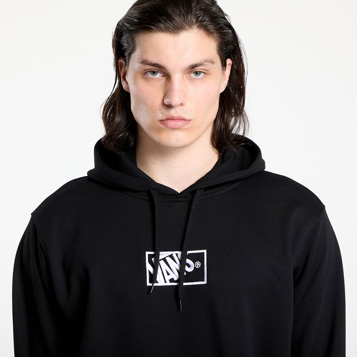 Ikke kategoriseret Vans Blocked Box Pullover Hoodie, Size L Rød | VN000RARBLK, 1
