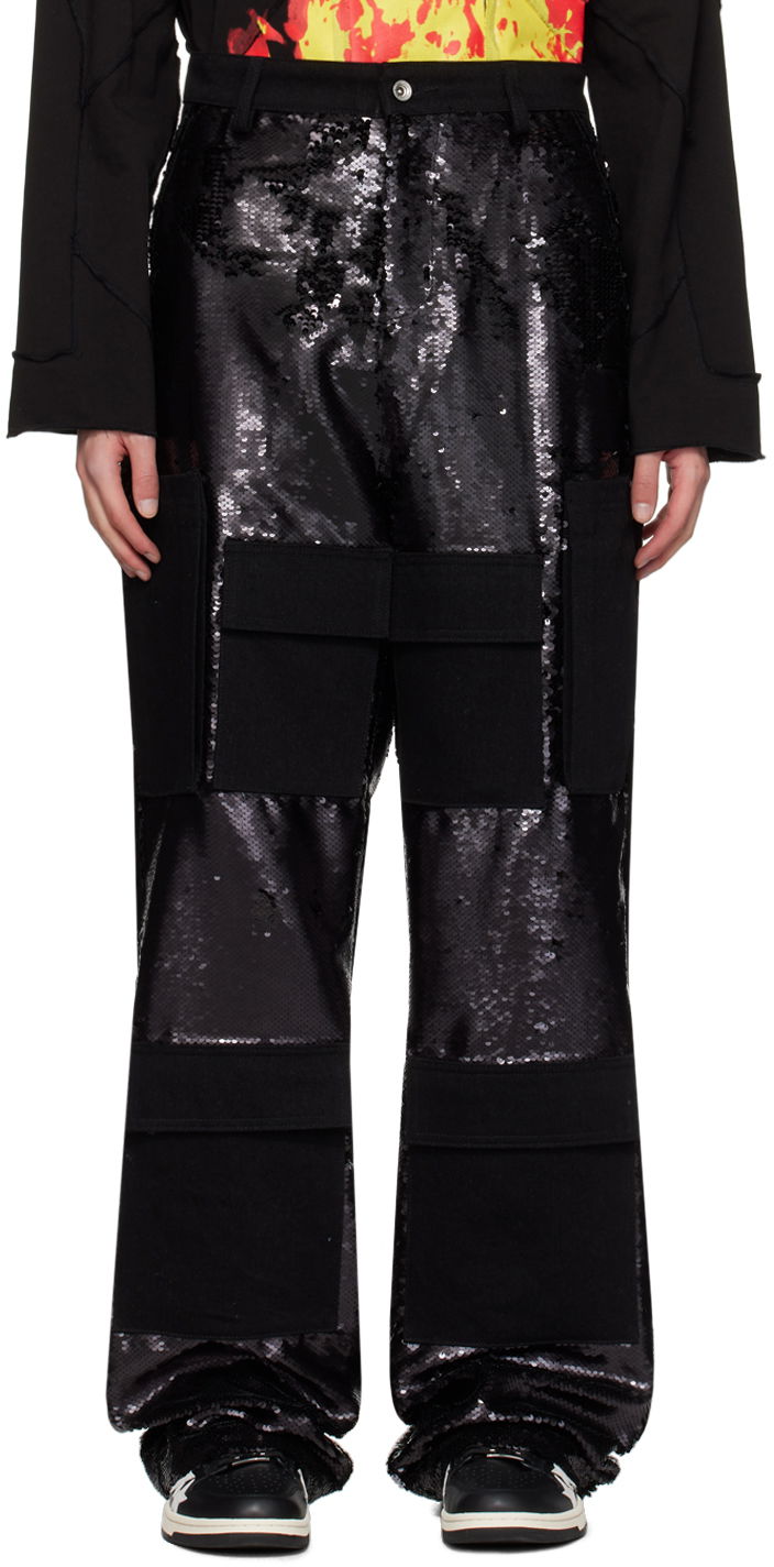 Cargo bukser Who Decides War Sequin Pocket Cargo Pants Sort | 1120940002SS24, 0