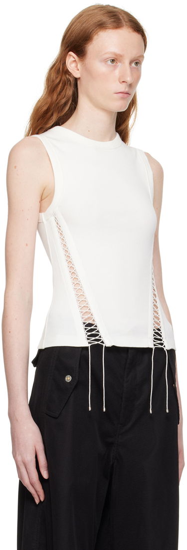 Tanktop Dion Lee Dion Lee Picot Lace Tank Top Sort | C3149P23, 4
