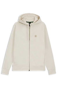 Relaxed Fit Cotton Blend Hoodie with Monogram