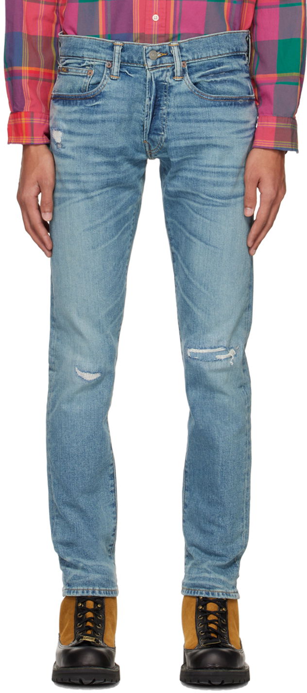 Jeans Polo by Ralph Lauren Polo Ralph Lauren Varick Slim Fit Jeans Blå | 710830888001