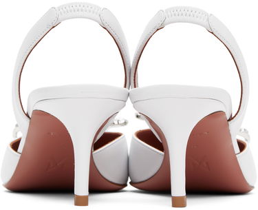 Smykker Amina Muaddi Amina Muaddi Rosie Sling 60 Heels Hvid | ROSIE SLING 60 ST NAPPA, 1