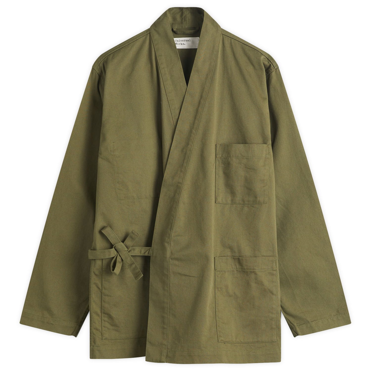 Jakke Universal Works Kyoto Work Jacket, Size Large Grøn | 00115-LOV, 1