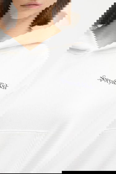 Sweatshirt Sporty & Rich Sporty & Rich Health Is Wealth Soft Cropped Hoodie Hvid | ST085625006WH01, 3