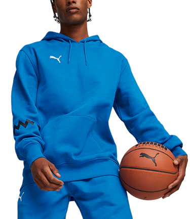 Sweatshirt Puma Hoops Team Hoodie Blå | 676648-05, 0
