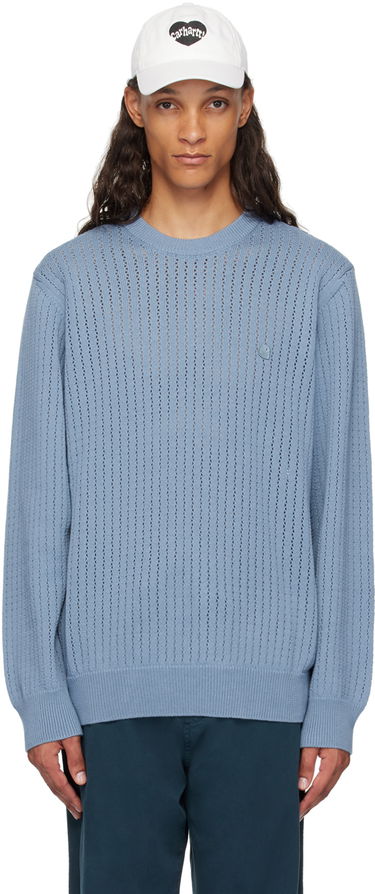 Sweater Carhartt WIP Caleb Knit Sweater Blå | I033714, 0