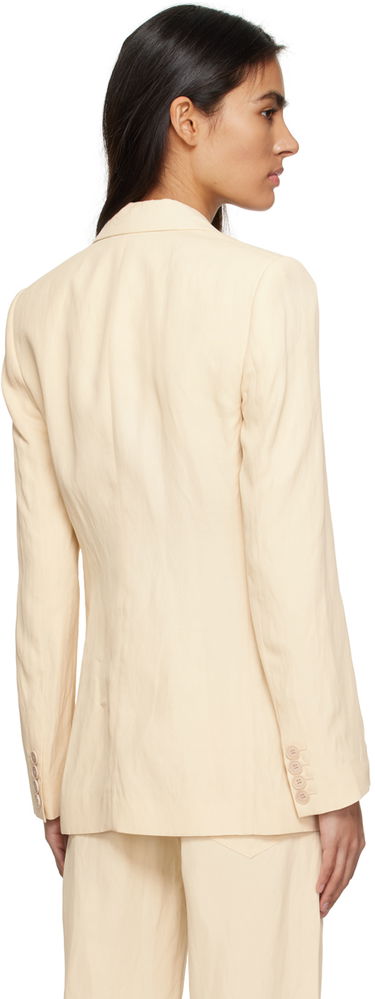 Jakke Stella McCartney Stella McCartney Double-Breasted Blazer Beige | 6500313STA49, 2