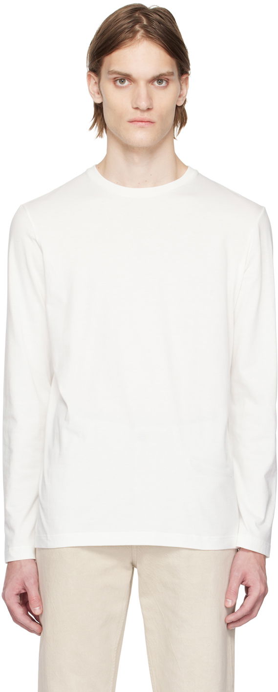T-shirt The Row Leon Long Sleeve T-Shirt Hvid | 189-K291