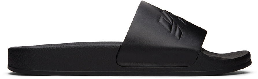 Badetøj VETEMENTS VTMNTS Rubber Pool Slides Sort | VL12FL100N, 0
