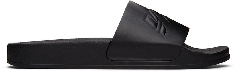 Badetøj VETEMENTS VTMNTS Rubber Pool Slides Sort | VL12FL100N