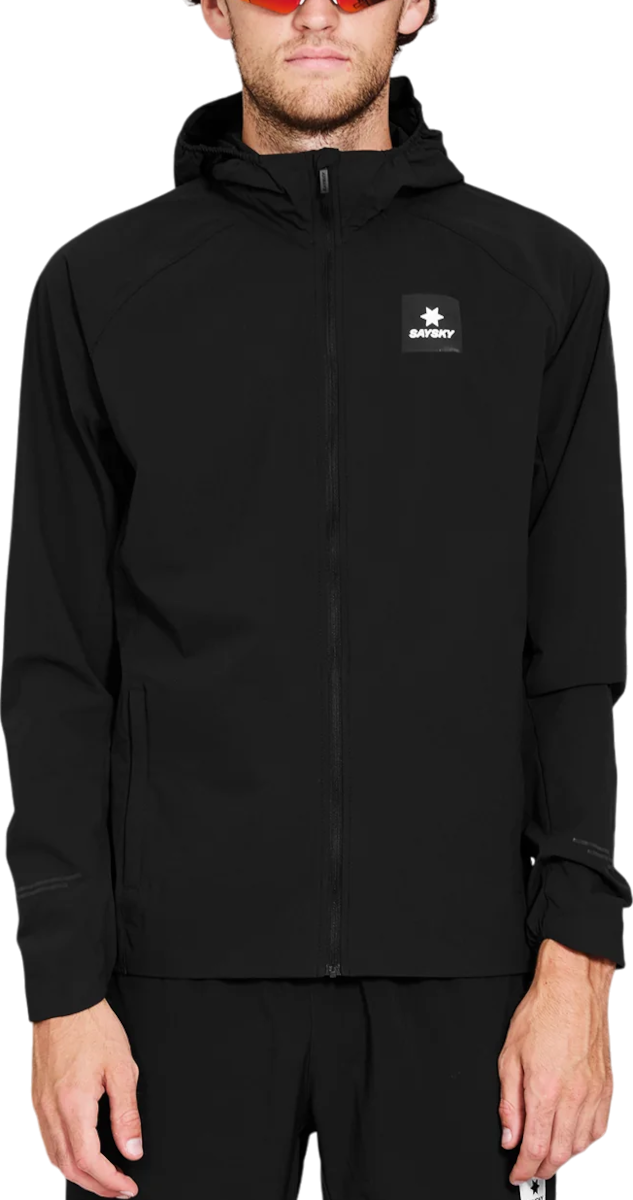 Vindjakke Saysky Saysky Clean Pace Hooded Jacket Sort | xmrja20c901