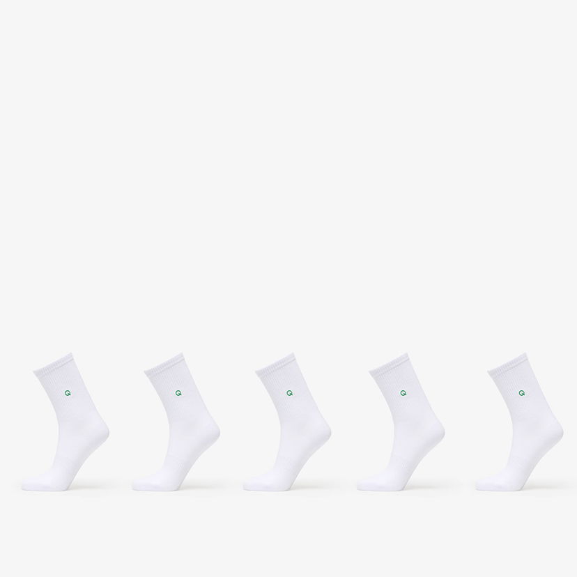 Sokker Queens Essential Short Crew Socks 5-Pack Hvid | QNS_065