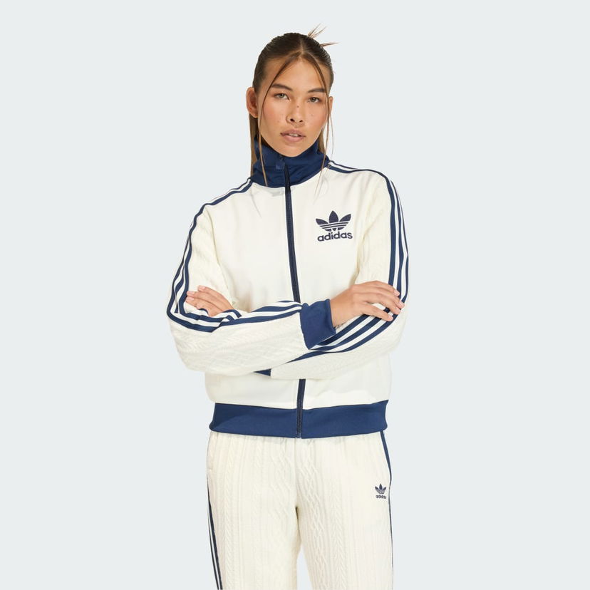 Jakke adidas Performance adidas Originals Knit Classic Track Top Hvid | KS7800