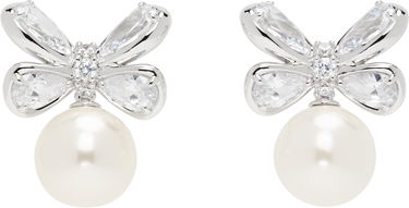 Øreringe SHUSHU/TONG YVMIN Edition Zirconia Butterfly Pearl Stud Earrings Hvid | 24720WHT00DN2, 0