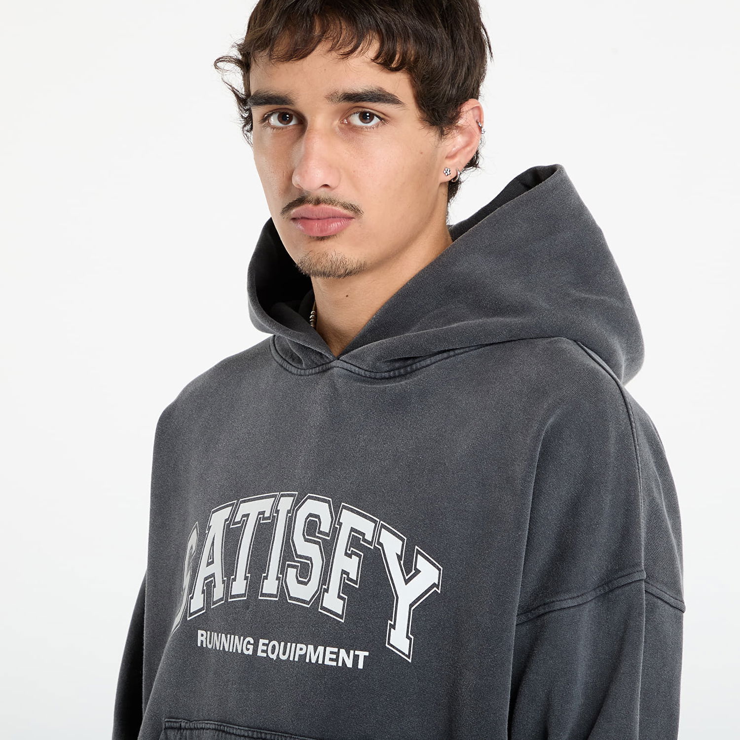 Sweatshirt Satisfy Satisfy SoftCell Hoodie Grå | 11046-AB-SAC, 1