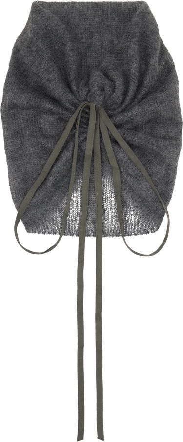 Tørklæde Ann Demeulemeester Ann Demeulemeester Oden Knit Tie Collar Grå | 2520-W-CL35-KN069-088, 0