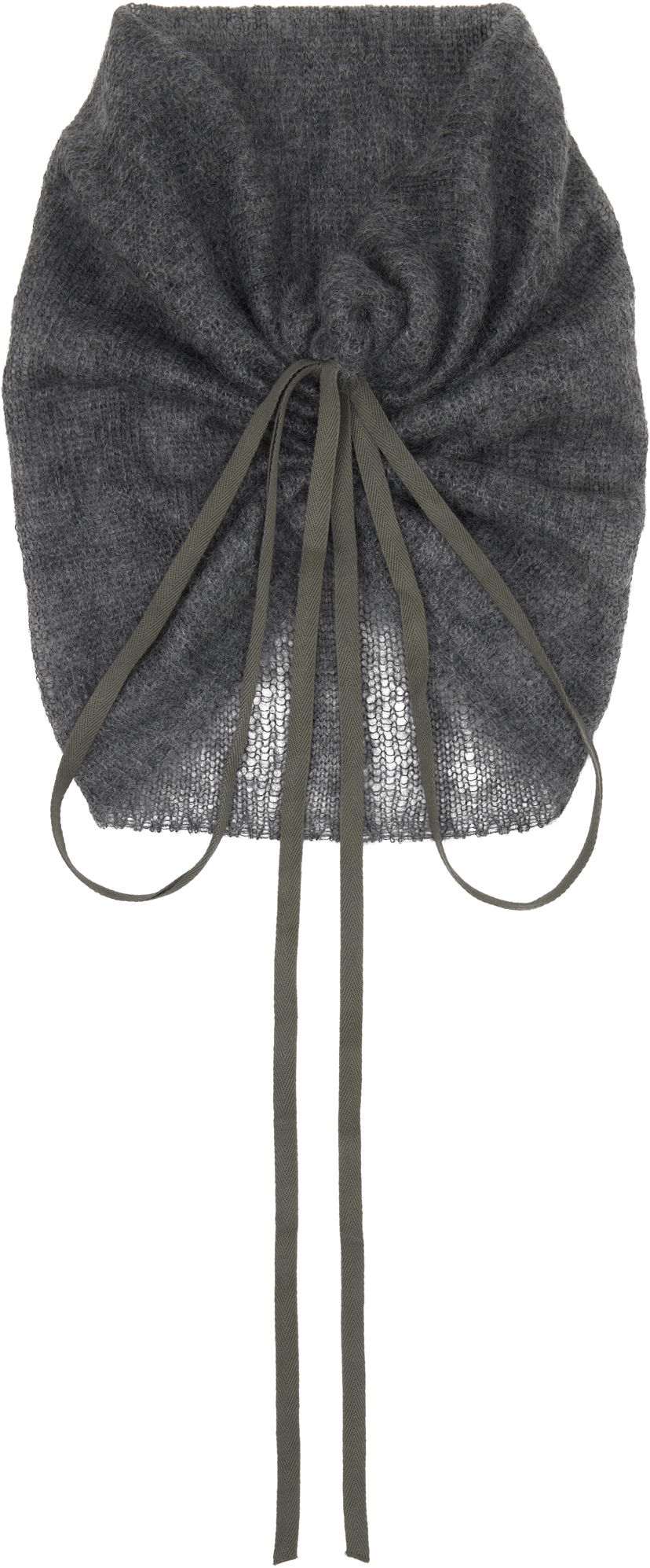 Tørklæde Ann Demeulemeester Ann Demeulemeester Oden Knit Tie Collar Grå | 2520-W-CL35-KN069-088