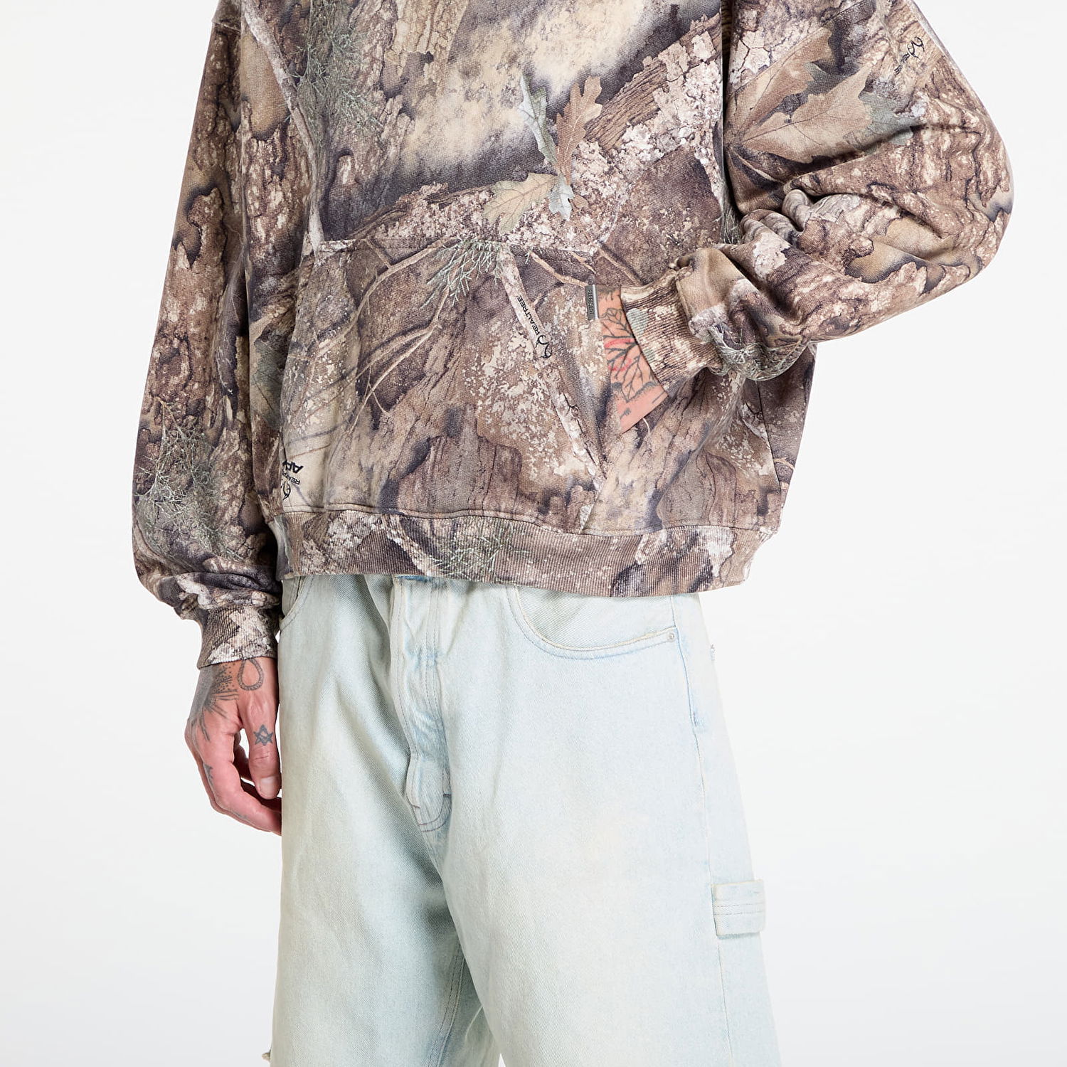 Sweatshirt Represent Clo REPRESENT Real Tree Camo Hoodie Brun | MLM100308-55, 1