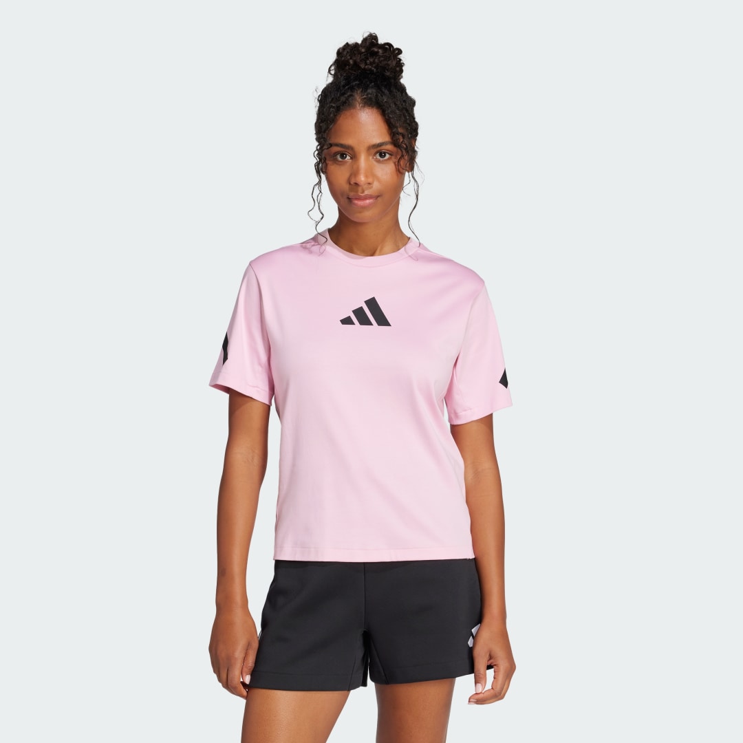T-shirt adidas Performance Z.N.E. T-Shirt Lyserød | JC5401, 0