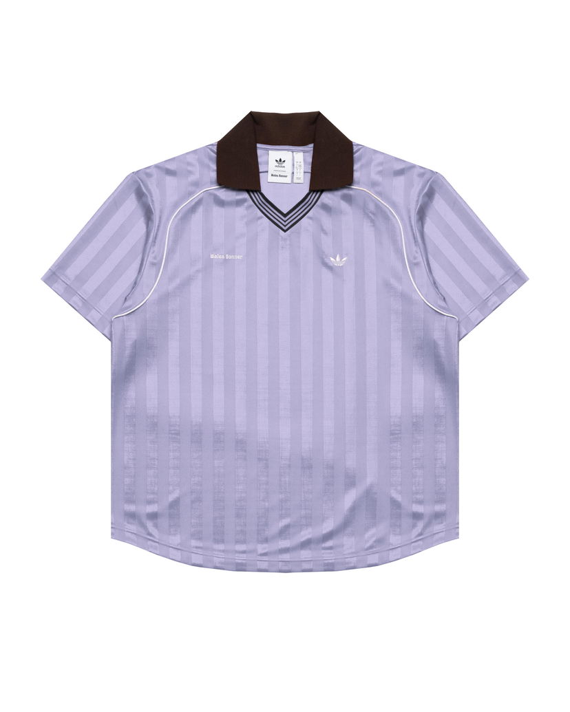 Jersey adidas Originals Originals Wales Bonner Football Collared Striped T-Shirt Lilla | KD0377