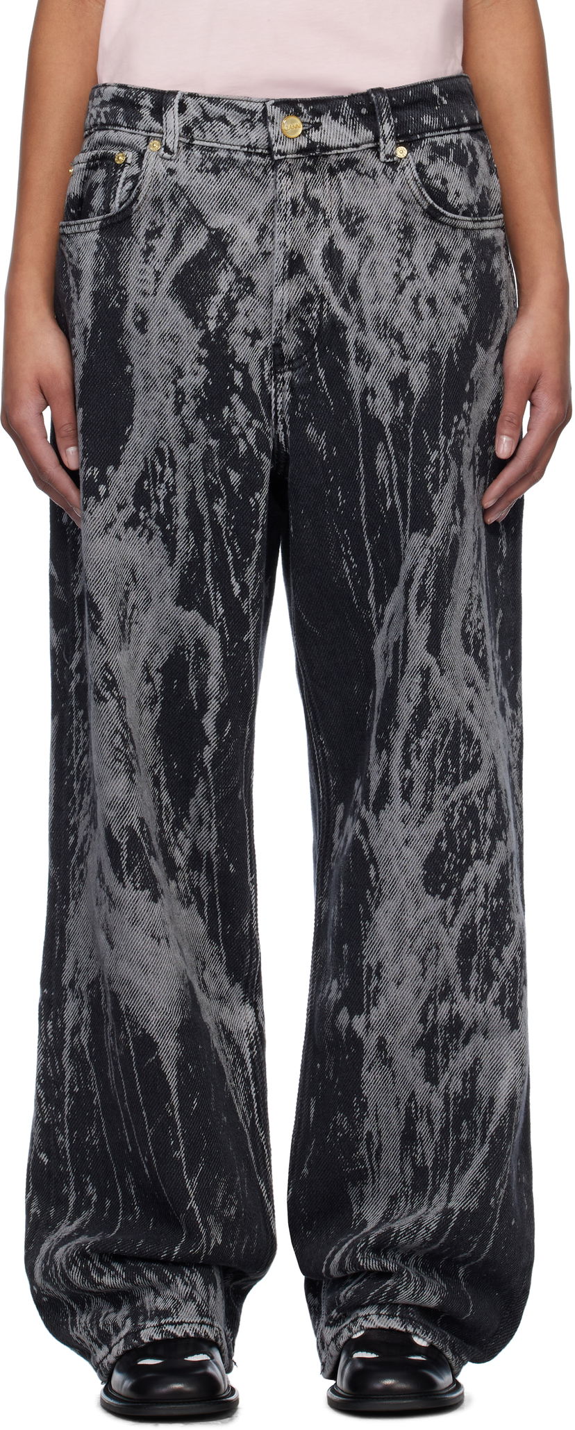 Jeans GANNI Ganni Heavy Denim Izey Jeans Sort | J1595