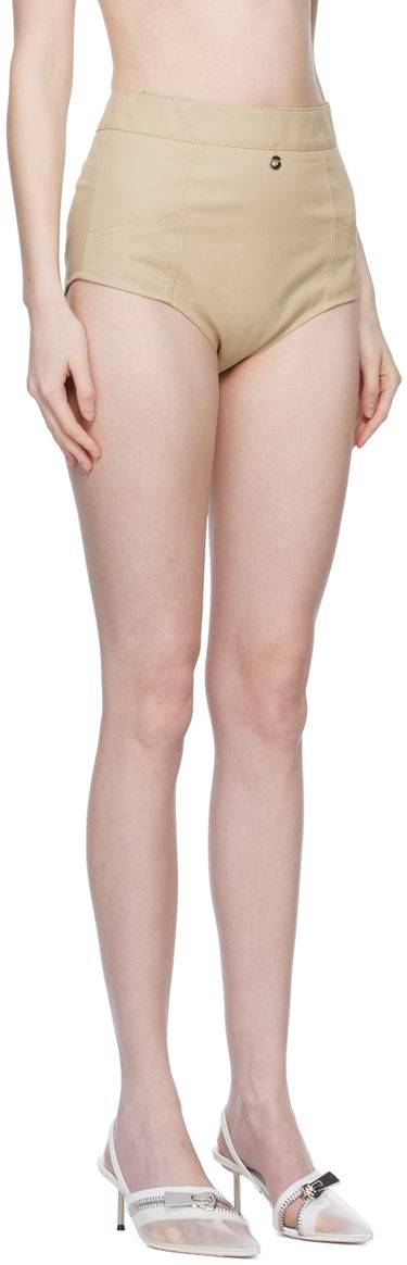 Shorts Coperni Coperni High-Waisted Shorts Beige | COPP30BIS202, 1