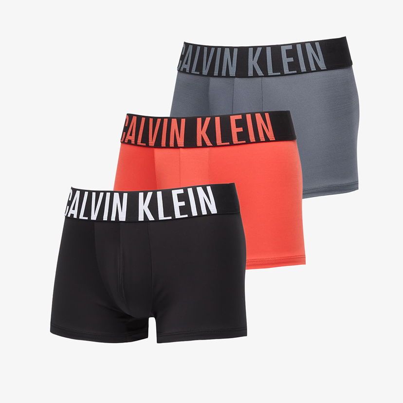 Boksere CALVIN KLEIN Trunk 3-Pack Flerfarvet | 000NB3775A 2QQ