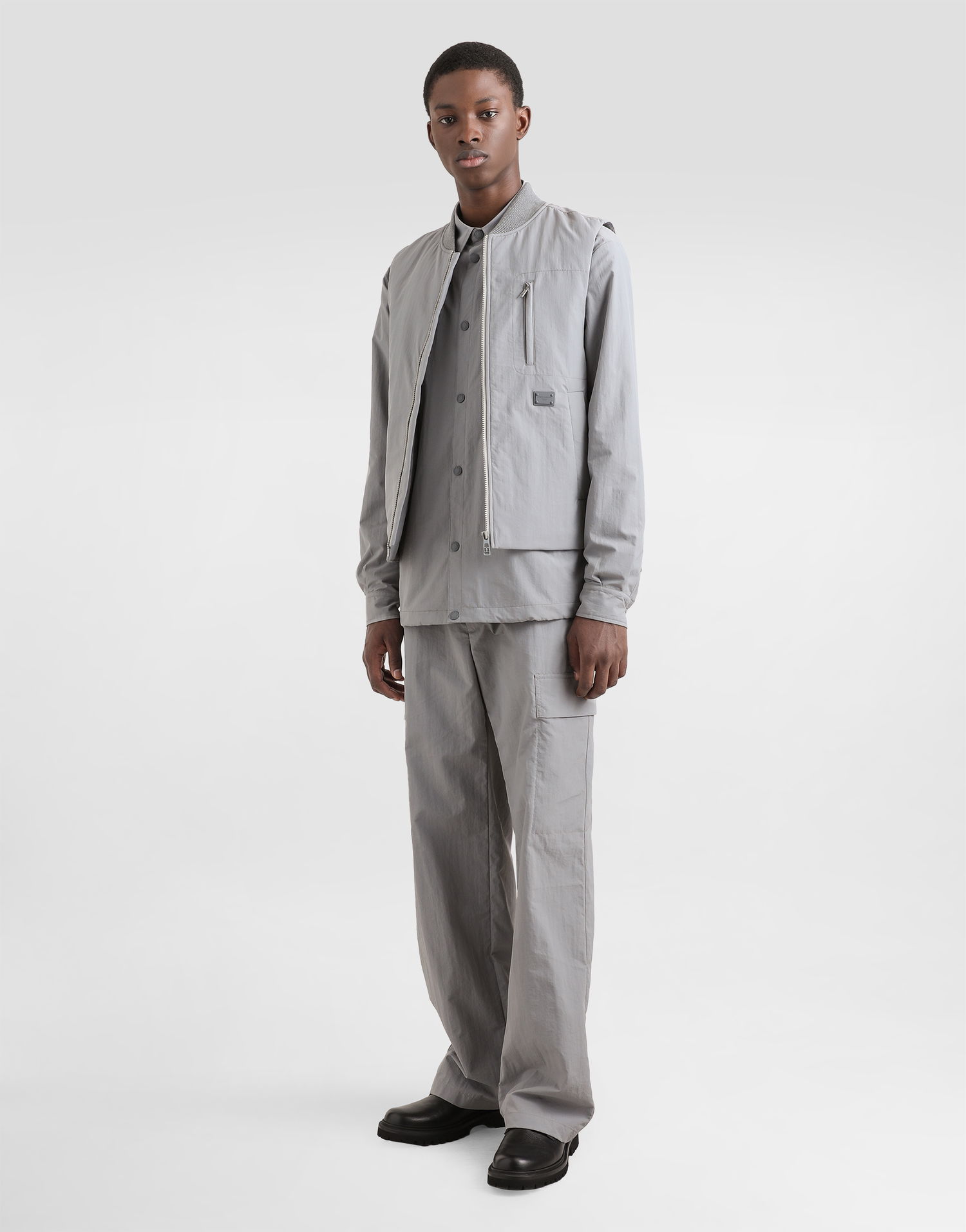 Cargo bukser Dolce & Gabbana Dolce & Gabbana Technical Fabric Cargo Pants Grå | GP0L3TFUS26N0040, 1