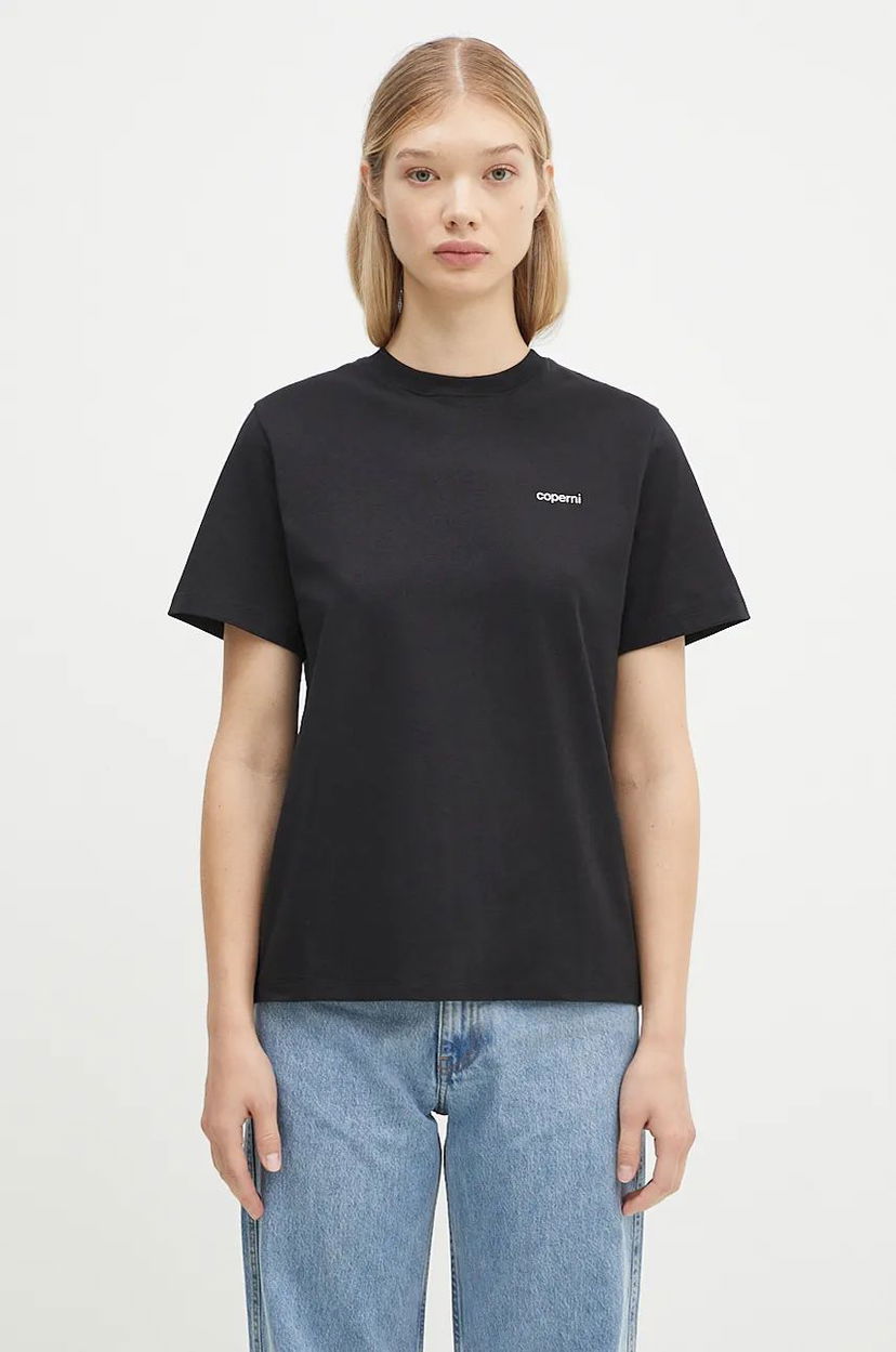 T-shirt Coperni Boxy Logo T-Shirt Sort | COPJS03504