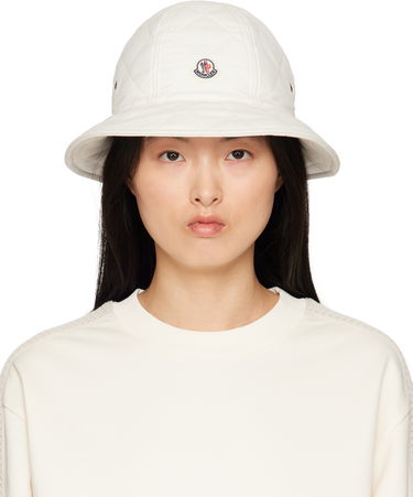 Hat Moncler Moncler Quilted Bucket Hat Hvid | K10933B00033M6310, 0