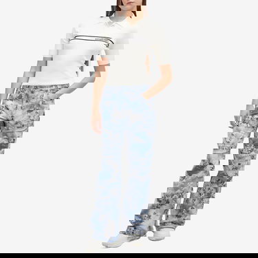 Polo skjorte Off-White Women's Short Sleeve Polo Top with Logo Stripe by Off-White Hvid | OWHV005S25KNI0010A10, 4