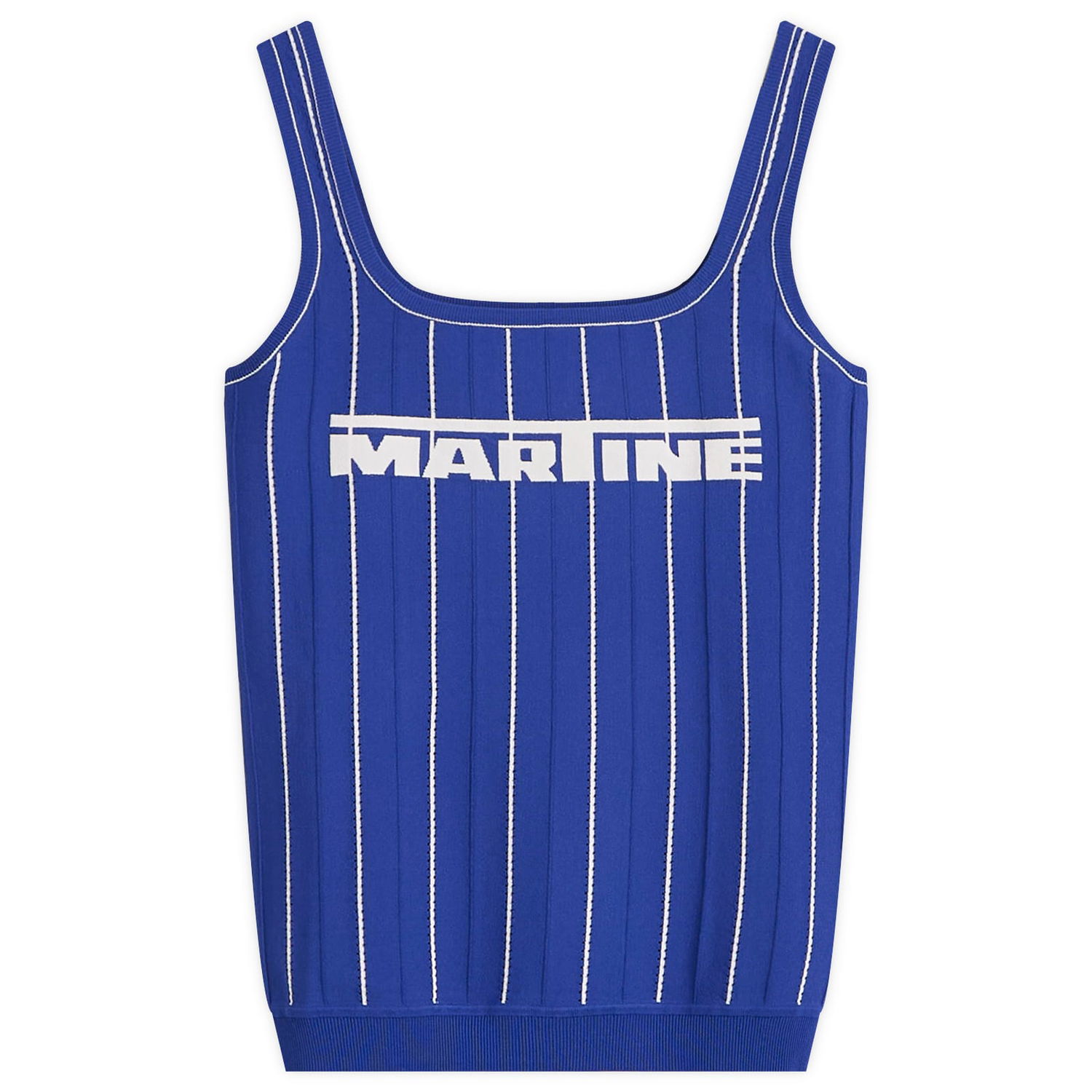 Tanktop Martine Rose Martine Rose Logo Moto Vest, Size Large Blå | 957YA12500-BLU, 1